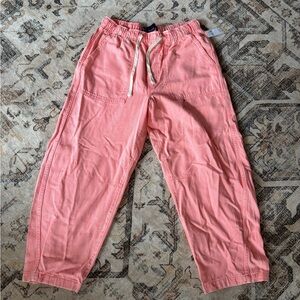 NWT Gap Pink Cargo Barrel Pants